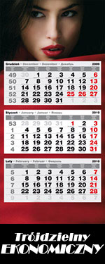 Kalendarz trójdzielny EKONOMICZNY