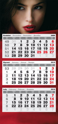 Kalendarz trójdzielny EKONOMICZNY